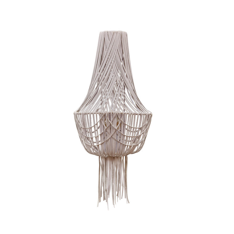 Leather Fringe Wall Sconce