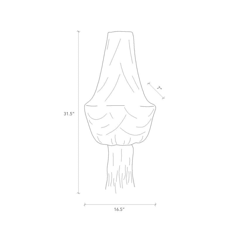 Leather Fringe Wall Sconce