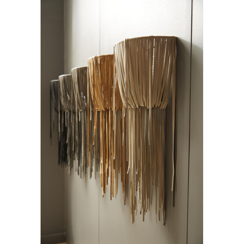 Leather Fringe Wall Sconce