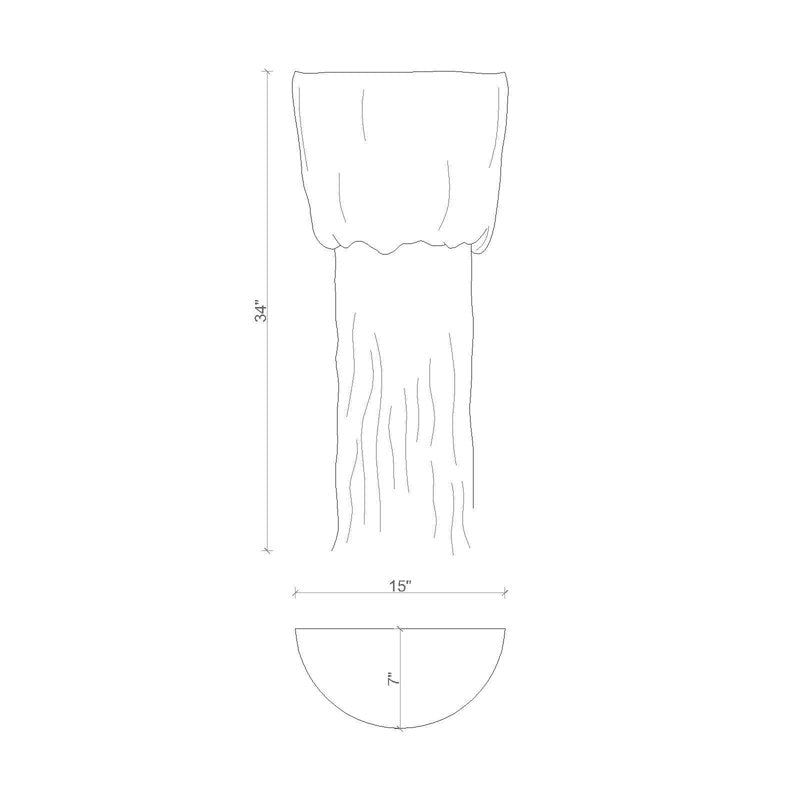Leather Fringe Wall Sconce
