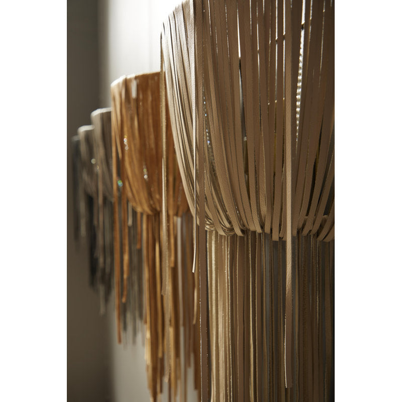 Leather Fringe Wall Sconce