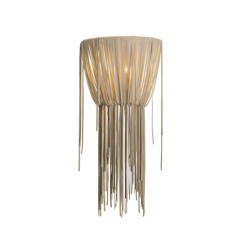 Leather Fringe Wall Sconce