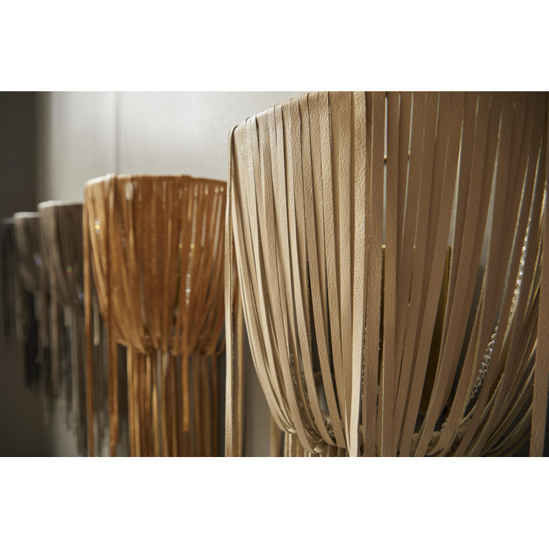 Leather Fringe Wall Sconce