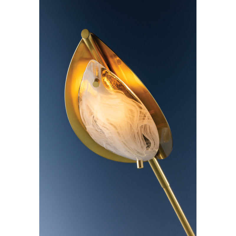 Levin Chandelier in Aged Brass