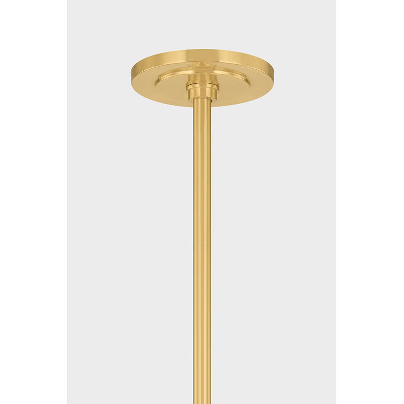 Levin Chandelier in Aged Brass
