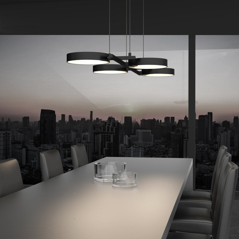 Light Guide Ring 4 - Light LED Chandelier