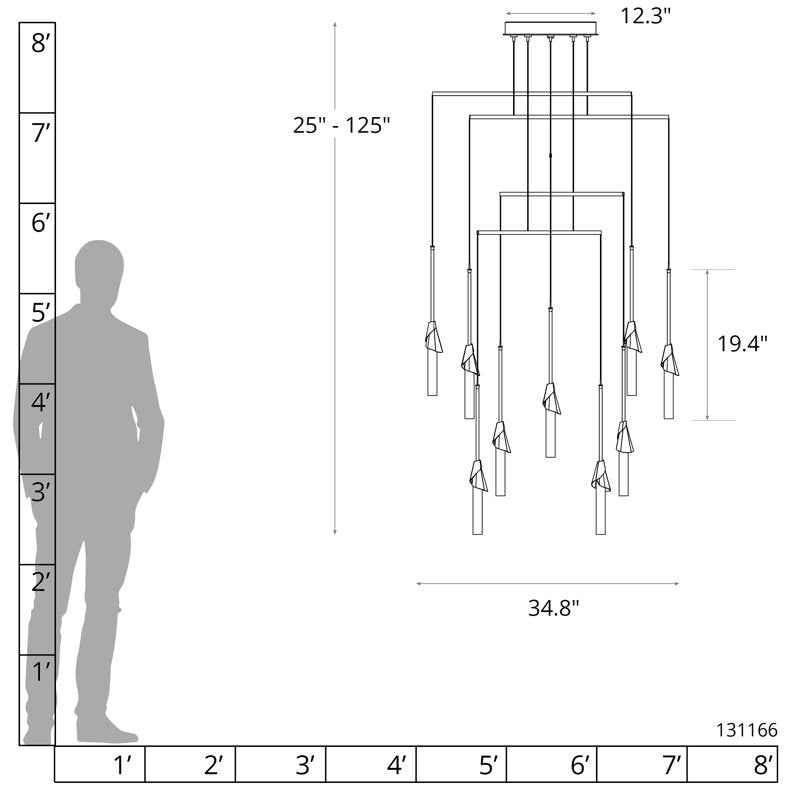 Lilium 10-Light Mobile Pendant