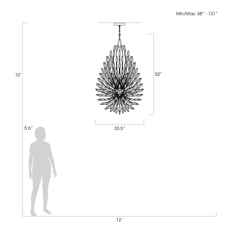 Lily Buds 12 - Light Chandelier