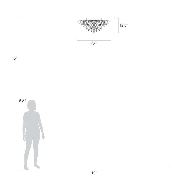 Lily Buds 4 - Light Flush Mount