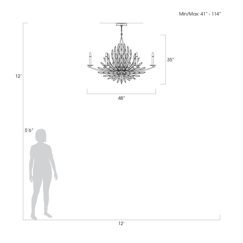 Lily Buds 6 - Light Chandelier