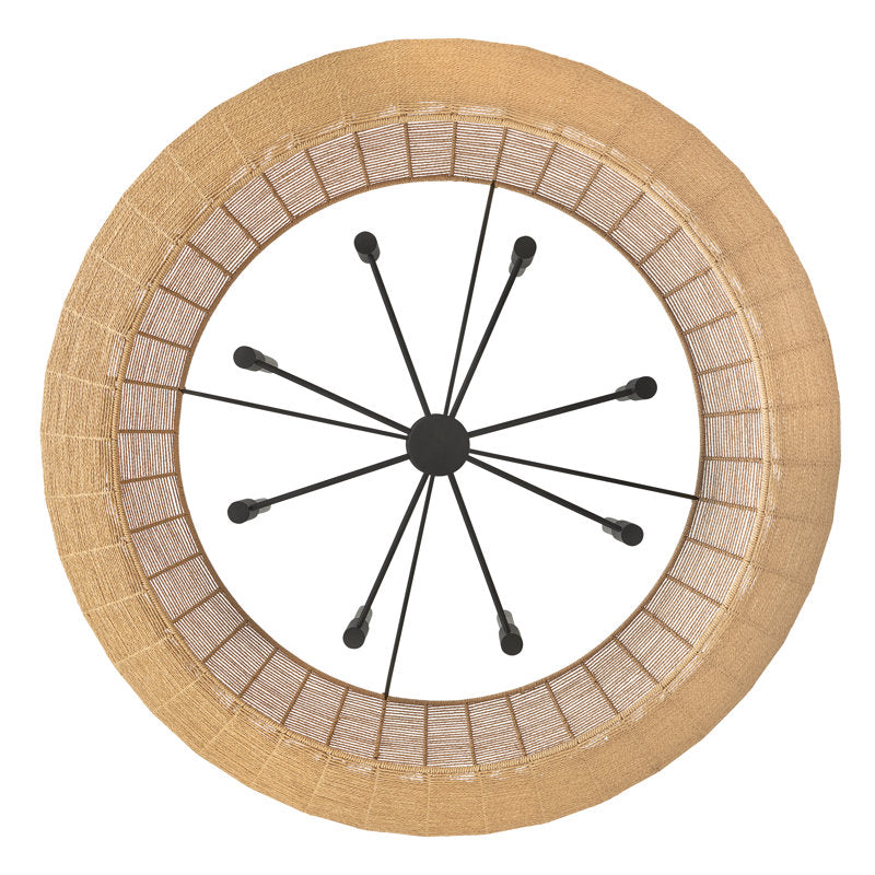Luca Eight-Light Woven Drum Chandelier by Lisa McDennon