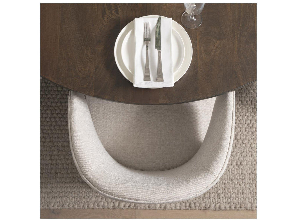 Terra 5-Piece Fluted Dining Table and 4 Niles Upholstered Chairs with Terra Sideboard Set