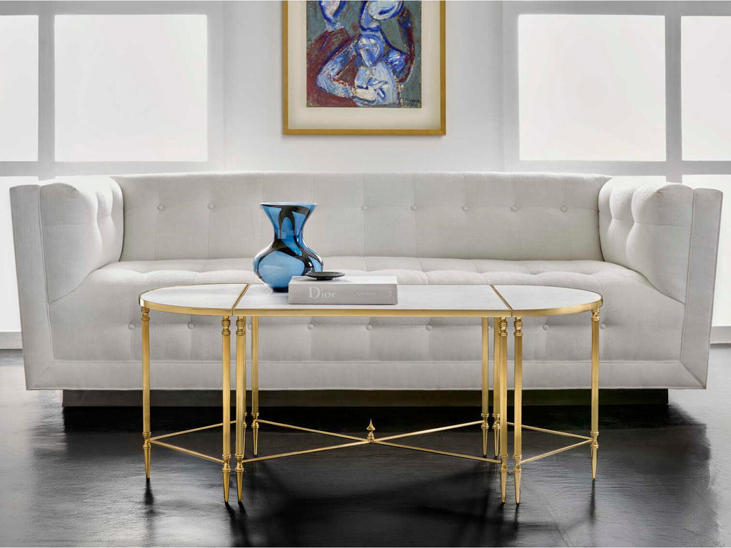 Rectangular 3-Piece Faux Marble Coffee Table