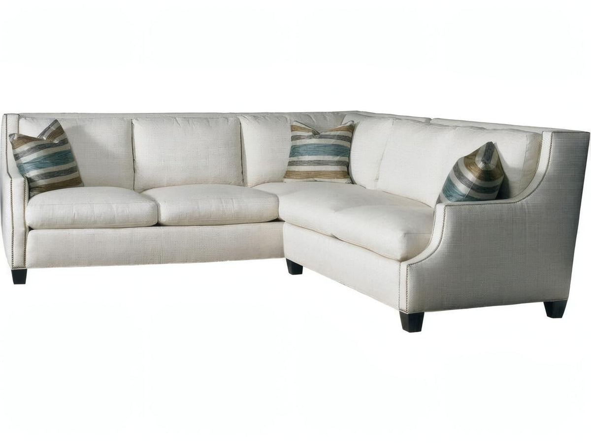 Manhattan Beige Upholstered Sectional Sofa