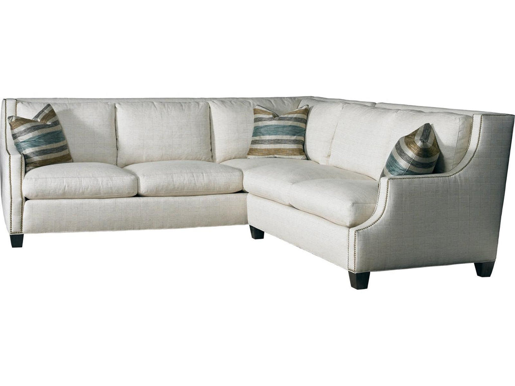 Manhattan Beige Upholstered Sectional Sofa