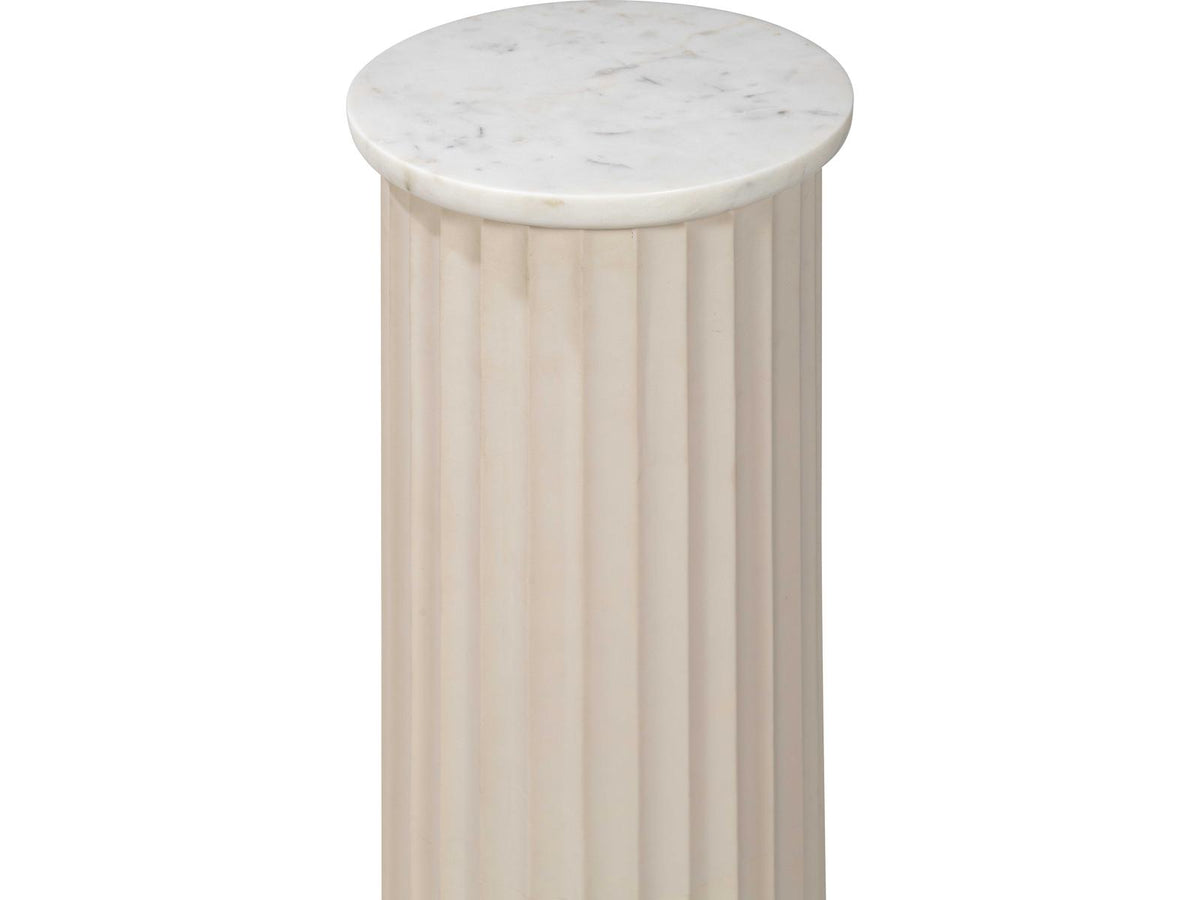 Mg Round Stone End Table