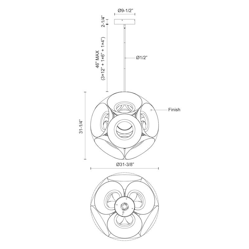 Magellan 12 - Light Pendant