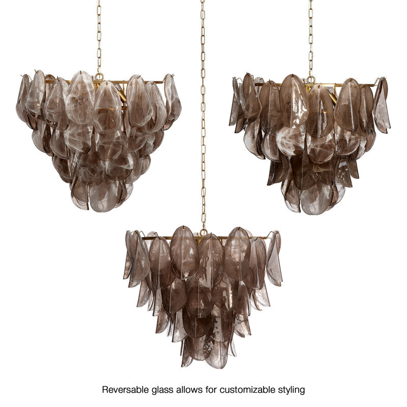 Magnolia 10-Light Quartz Glass Chandelier