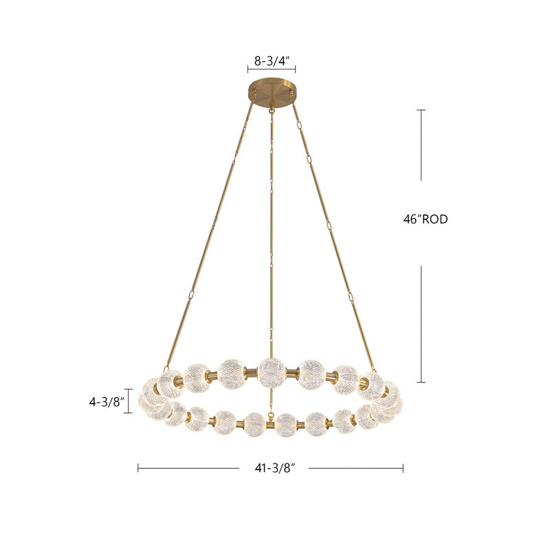 Marni Aluminum/Steel LED Chandelier