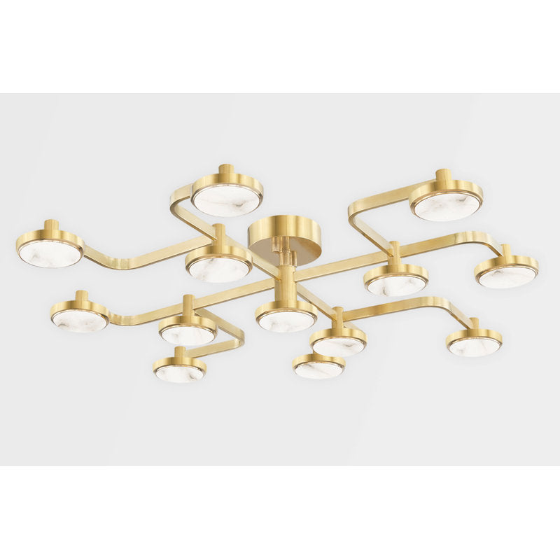 Meander 13 Light LED Chandelier