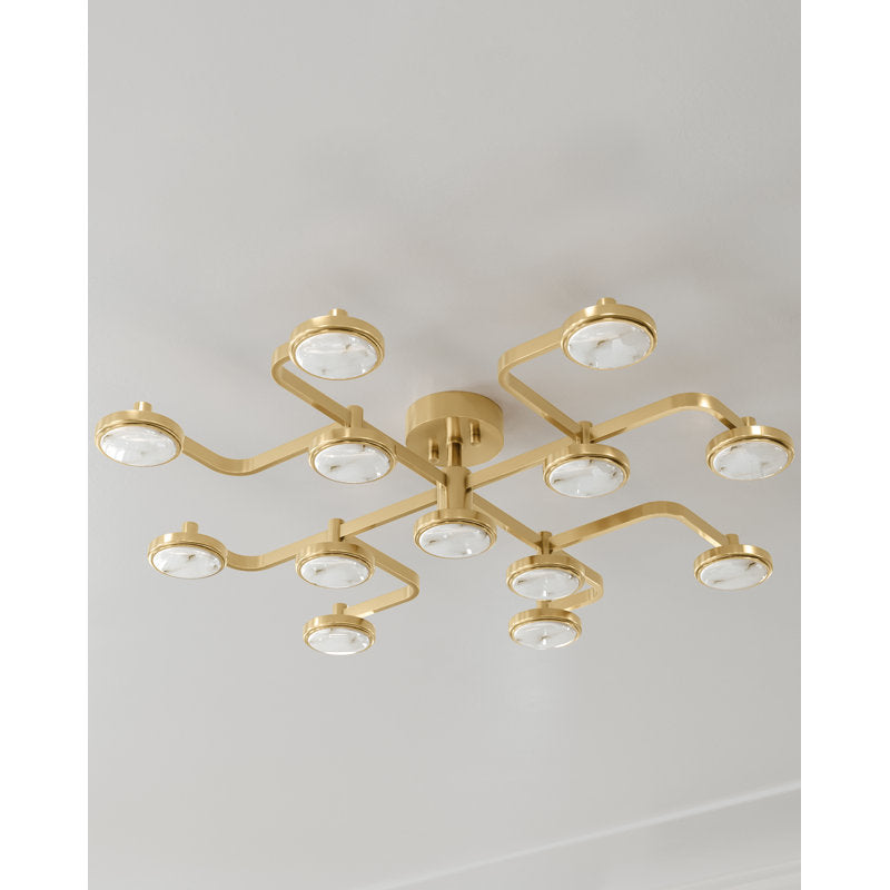 Meander 13 Light LED Chandelier