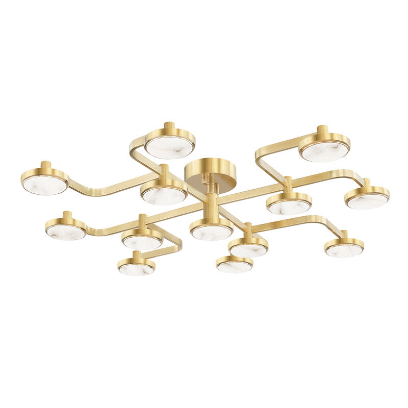Meander 13 Light LED Chandelier