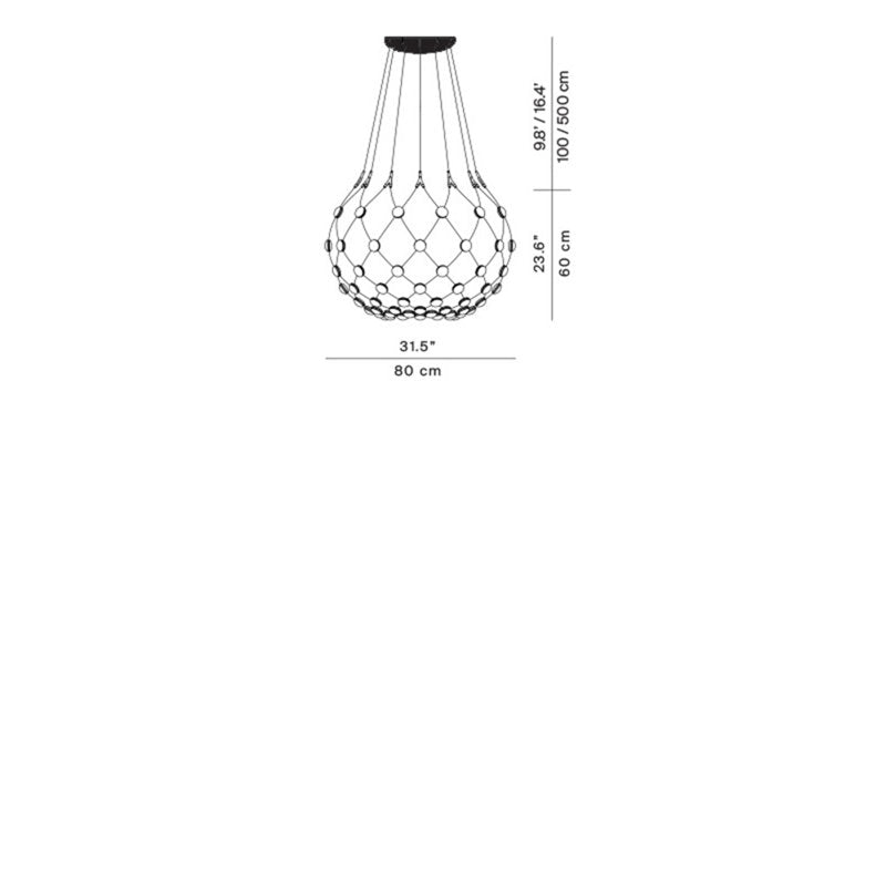 Mesh 1 - Light Unique Global LED Chandelier