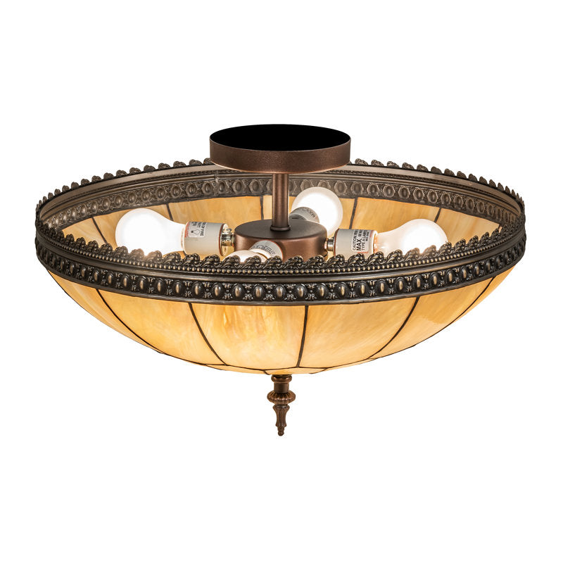 Meyda Tiffany &amp; Stained Glass 4 - Light Flush Mount