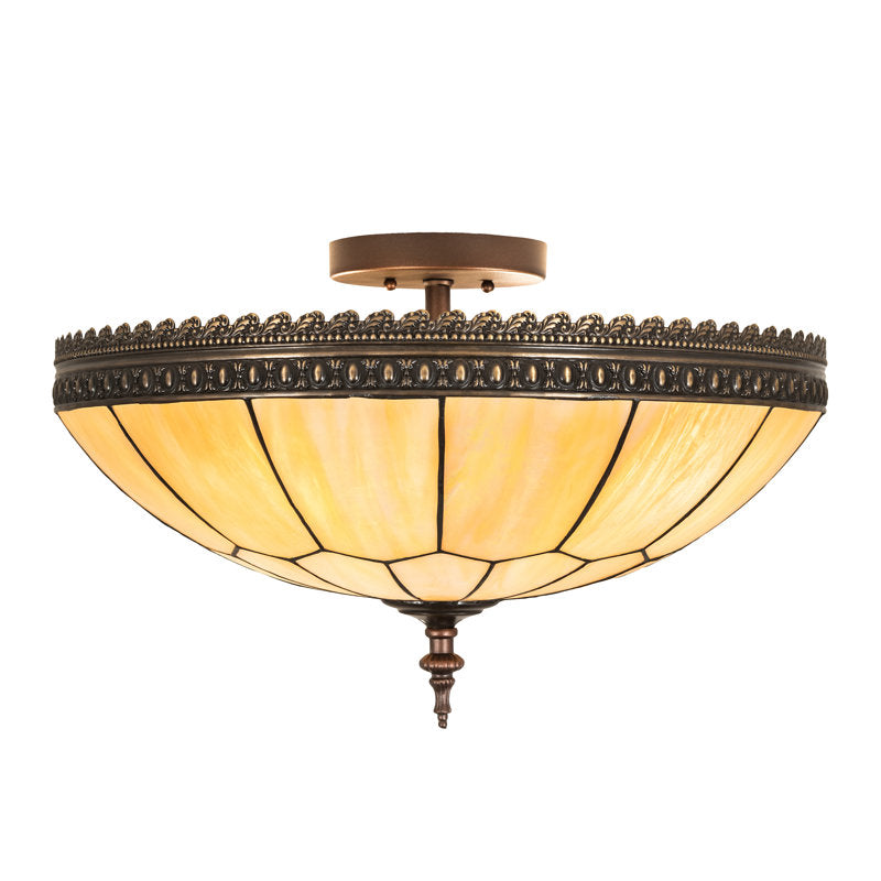 Meyda Tiffany &amp; Stained Glass 4 - Light Flush Mount
