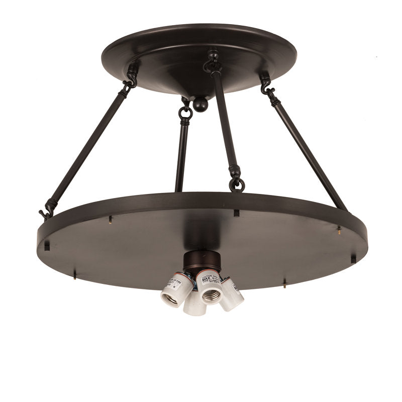 Meyda Tiffany &amp; Stained Glass 4 - Light Semi Flush Mount