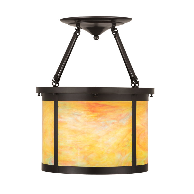 Meyda Tiffany &amp; Stained Glass 4 - Light Semi Flush Mount