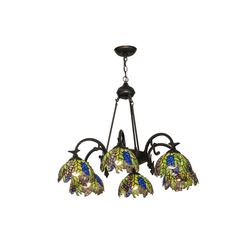 Meyda Tiffany &amp; Stained Glass 6 - Light Chandelier