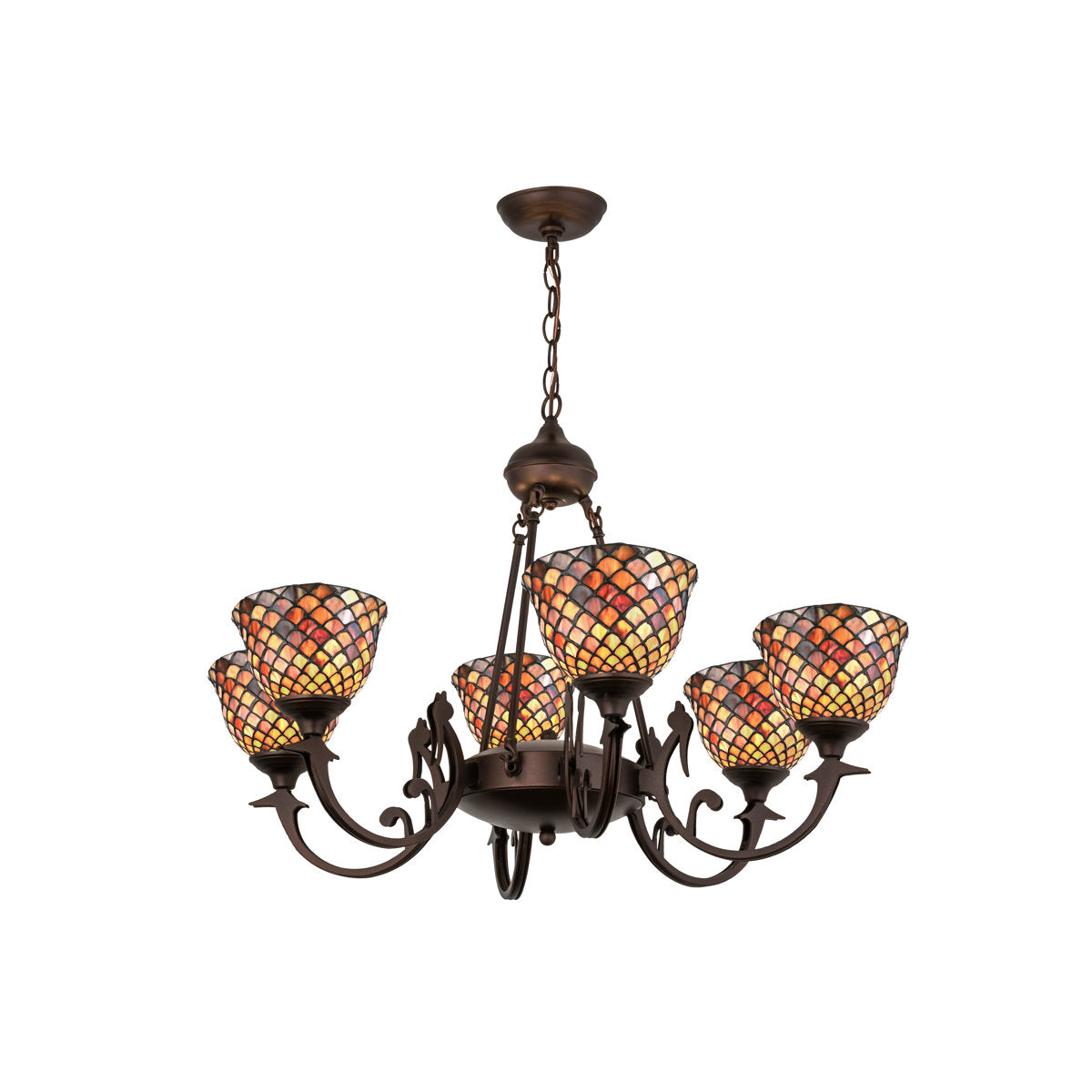 Meyda Tiffany &amp; Stained Glass 6 - Light Chandelier