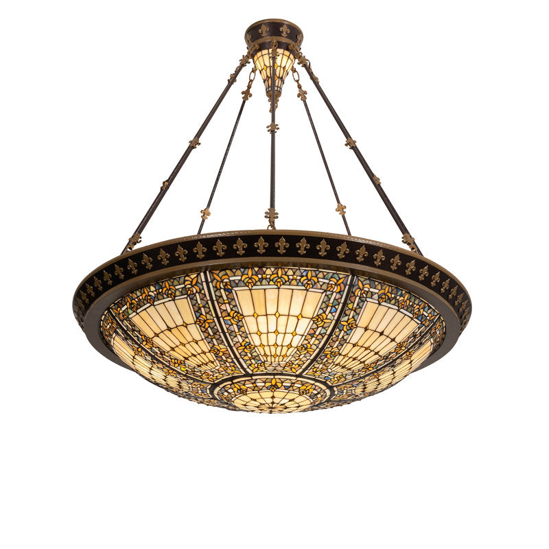 Meyda Tiffany &amp; Stained Glass 8 - Light Semi Flush Mount