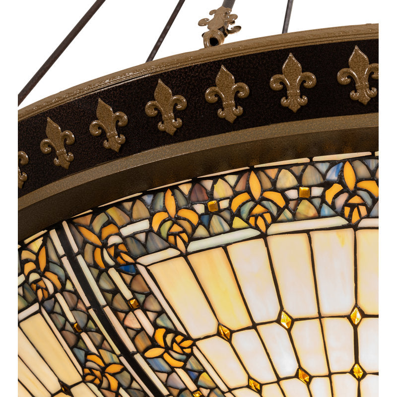 Meyda Tiffany &amp; Stained Glass 8 - Light Semi Flush Mount