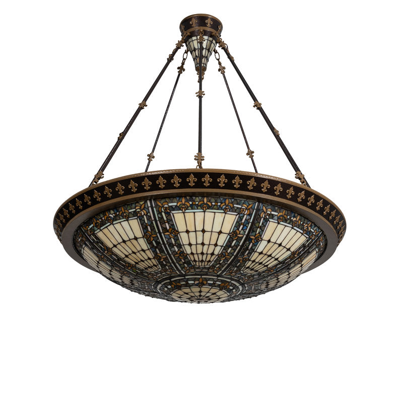 Meyda Tiffany &amp; Stained Glass 8 - Light Semi Flush Mount