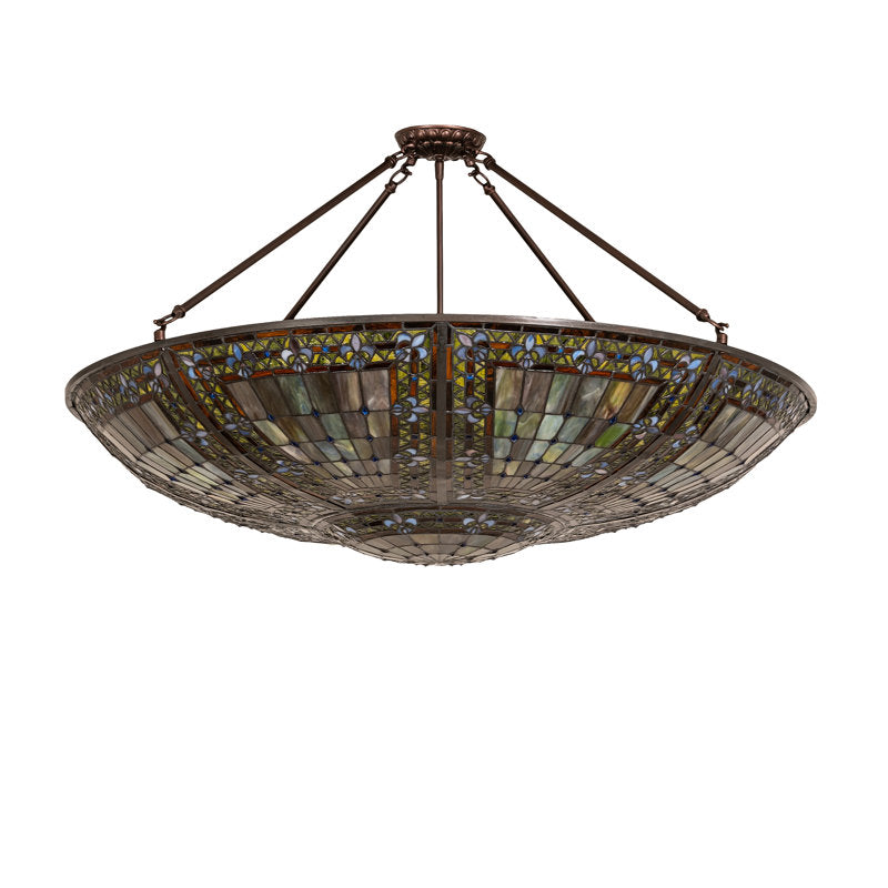 Meyda Tiffany &amp; Stained Glass 8 - Light Semi Flush Mount