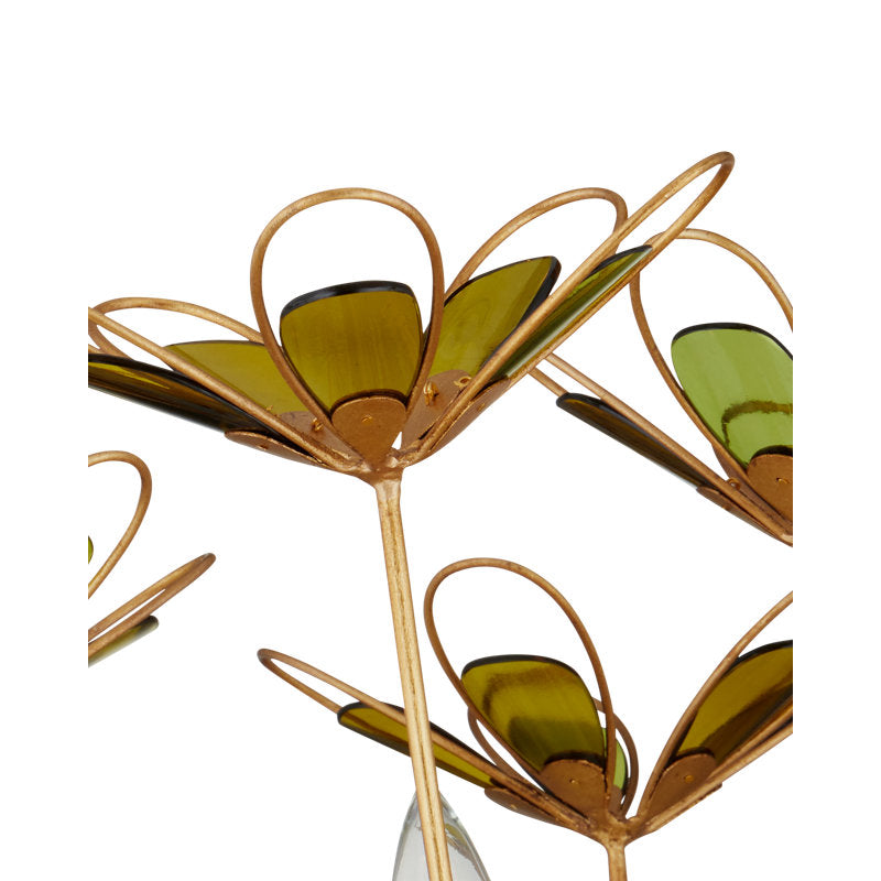 Midsummer 9 - Light Wrought Iron/Glass Chandelier
