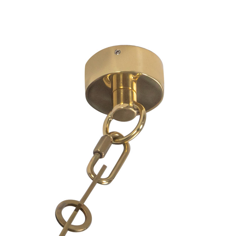 Mineral 5-Light Brass dimmable LED Chandelier