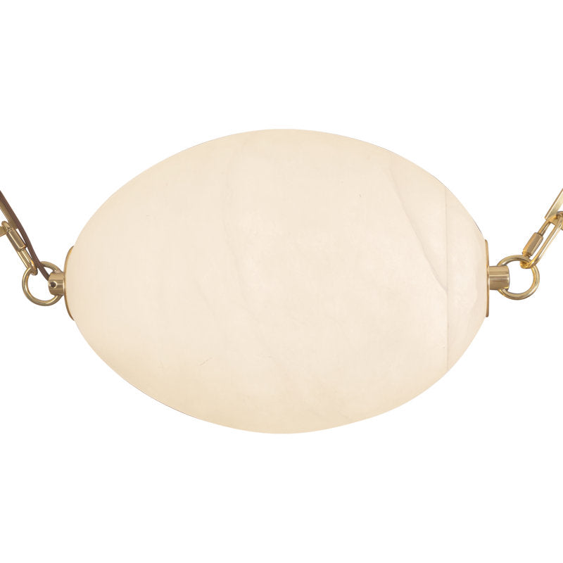 Mineral 5-Light Brass dimmable LED Chandelier
