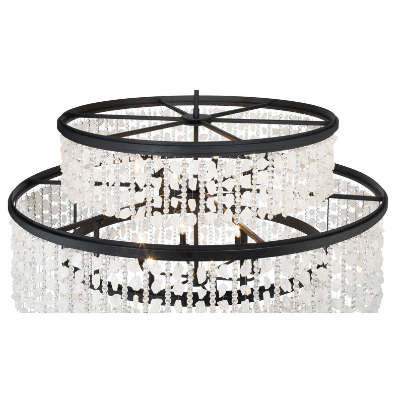 Minka Lavery Shimmering Elegance - 12 Light Chandelier In Sand Coal Finish