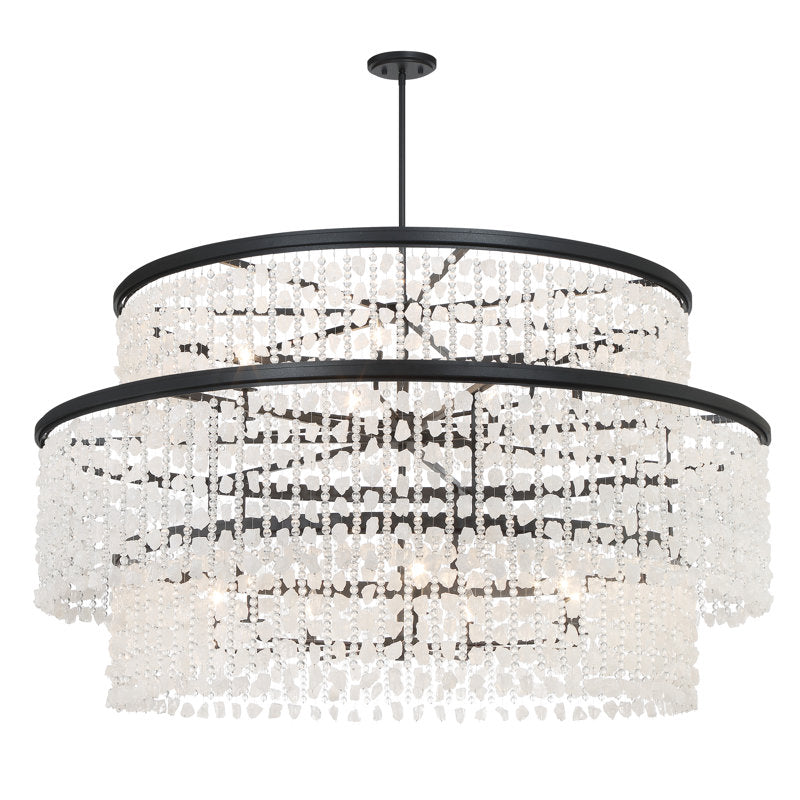 Minka Lavery Shimmering Elegance - 14 Light Chandelier In Sand Coal Finish