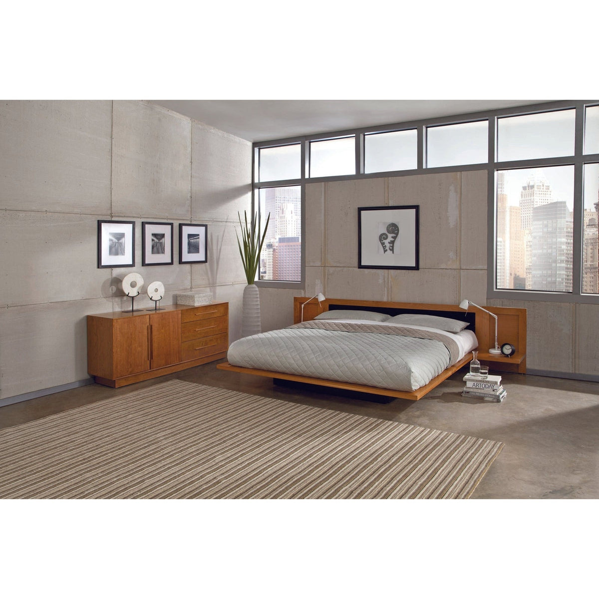 Copeland Moduluxe Storage Bed with Upholstery Headboard (King) - Grade A/B/Ultra-leaather/Leather/COM