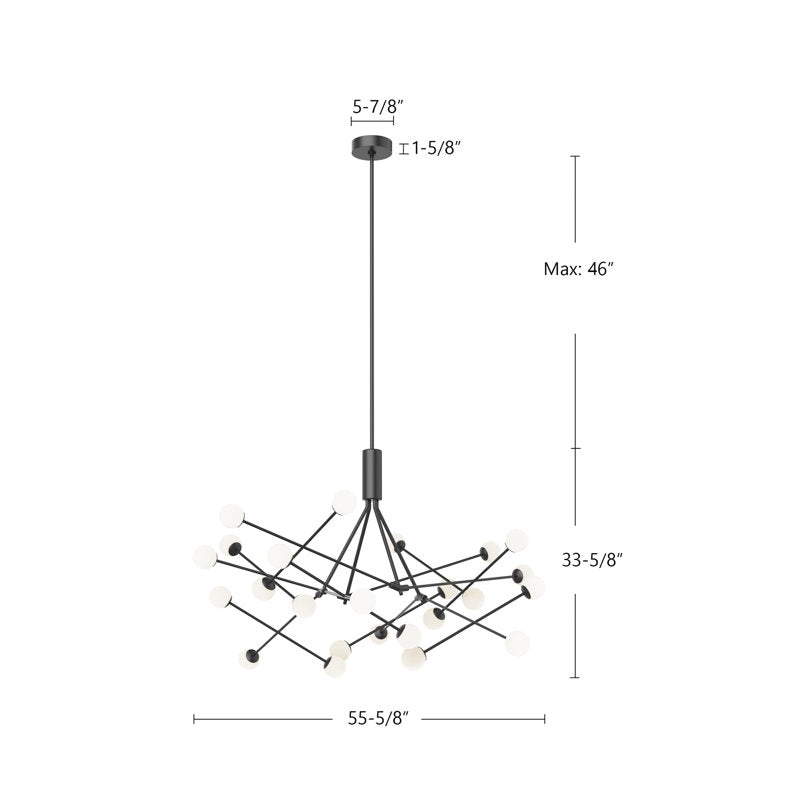 Moto 23 - Light LED Chandelier
