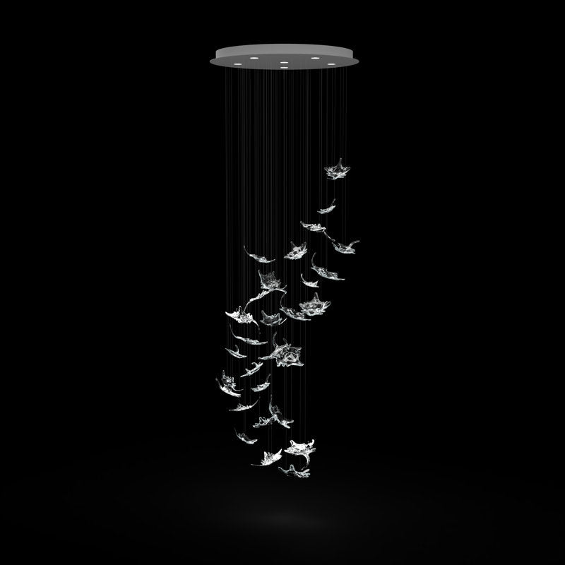 Murano Dancing Maple Leaves Chandelier