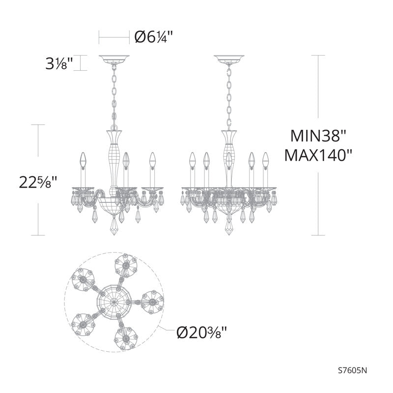 Napoli 5 - Light Chandelier
