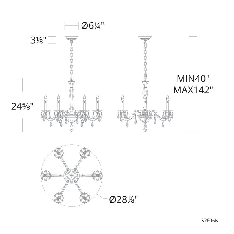 Napoli 6 - Light Chandelier