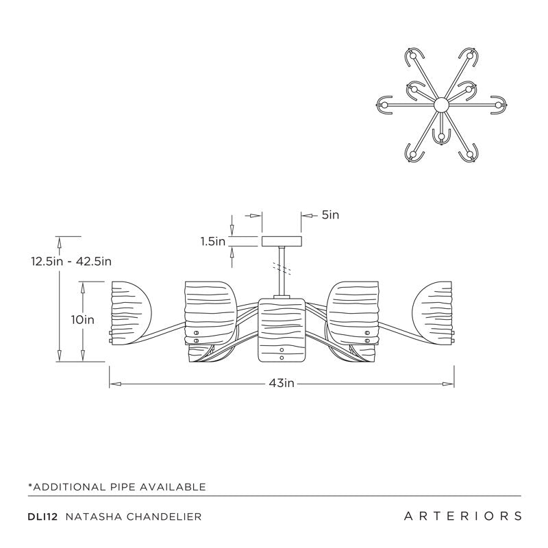 Natasha 9 - Light Chandelier