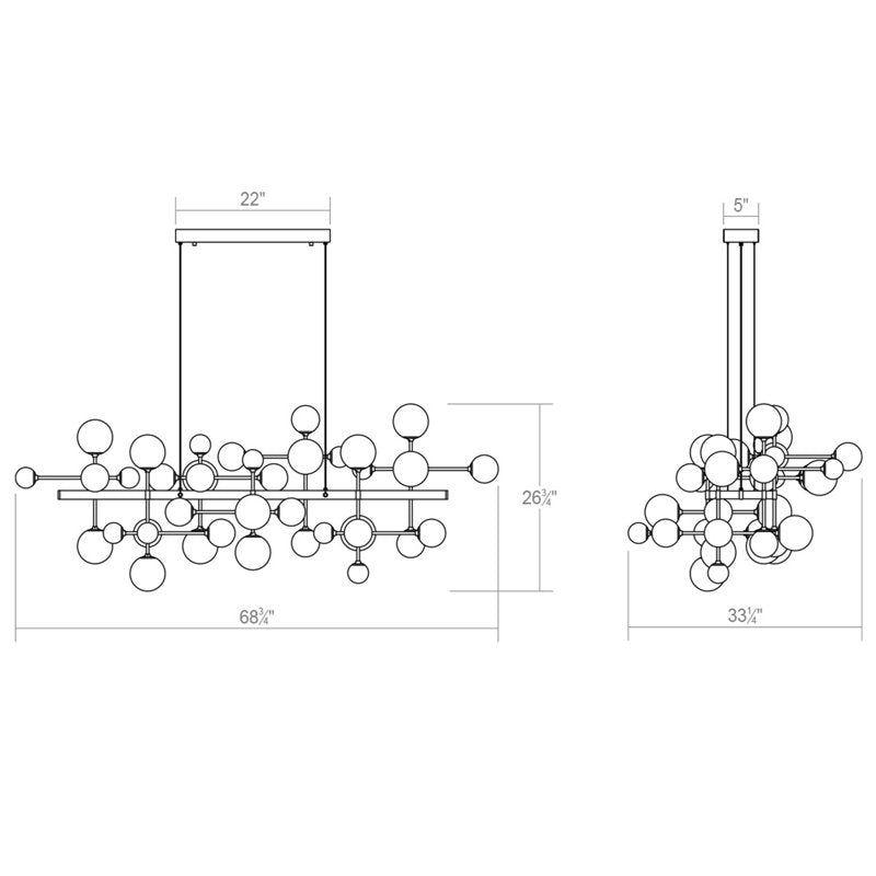 Nebula 11 - Light LED Chandelier