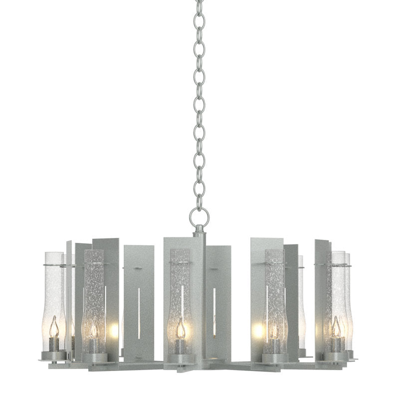 New Town 10 - Light Unique/Statement Wagon Wheel Chandelier